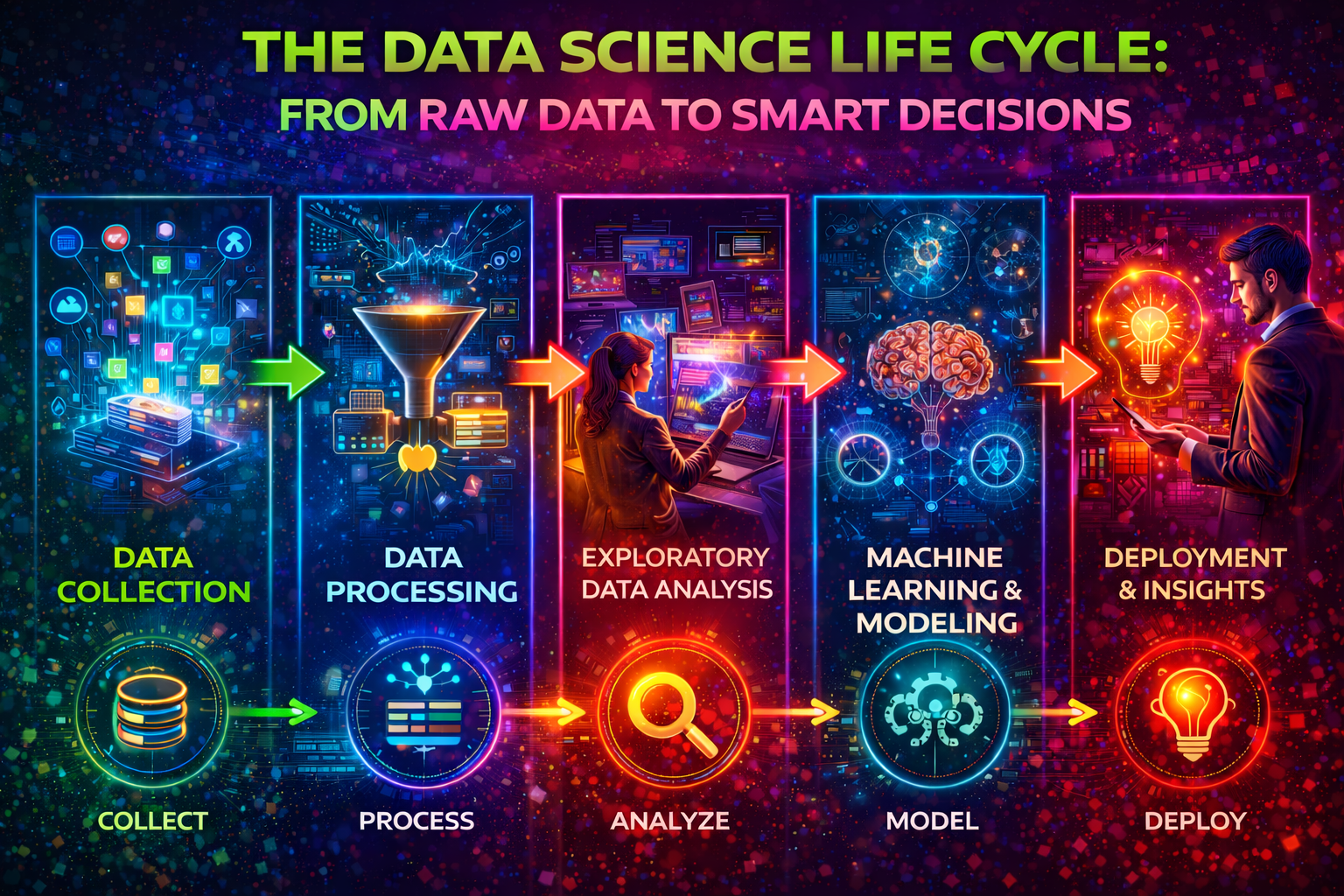 The Data Science Life Cycle: From Raw Data to Smart Decisions