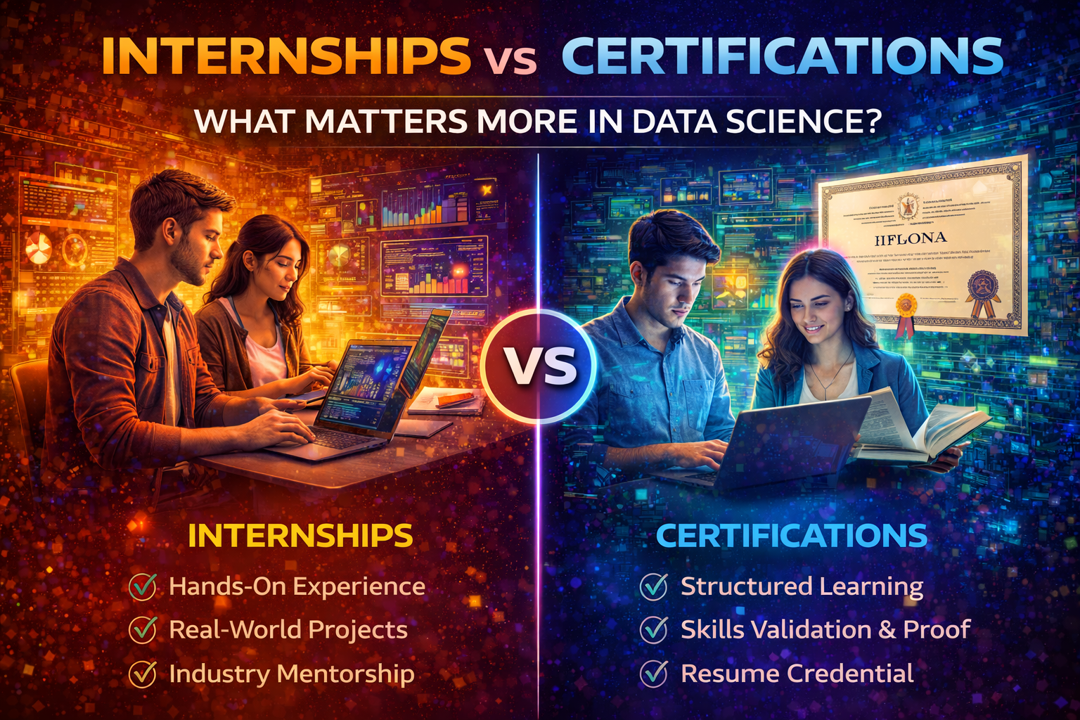 Internships vs Certifications: What Matters More in Data Science?