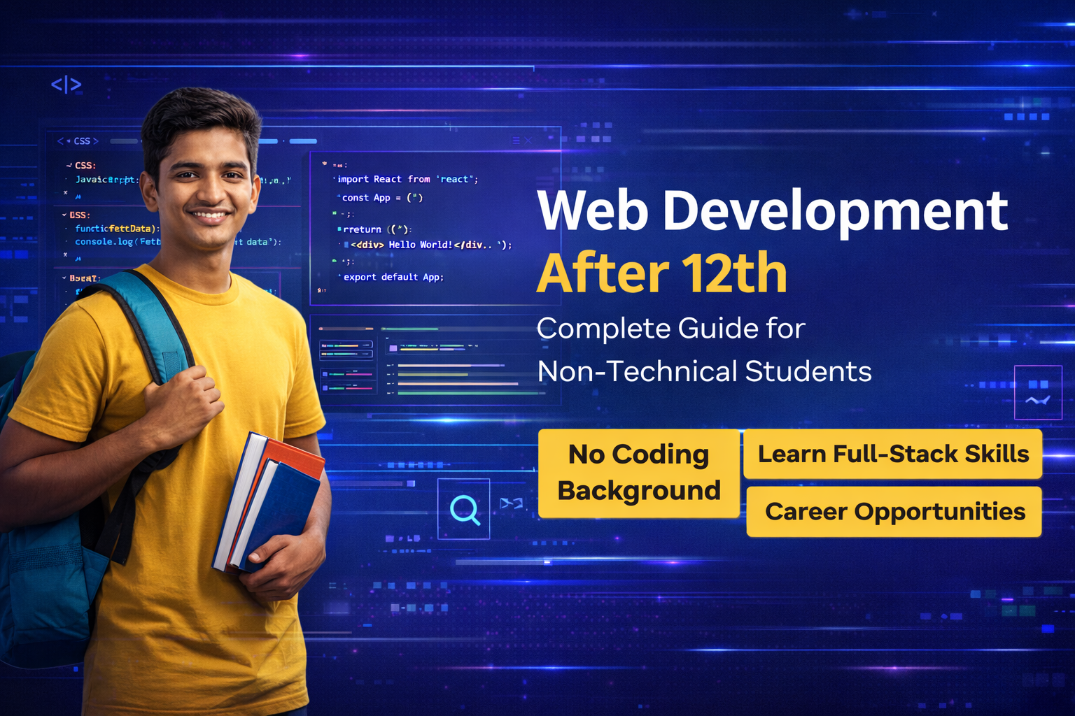 Web Development After 12th: Complete Guide for Non-Technical Students