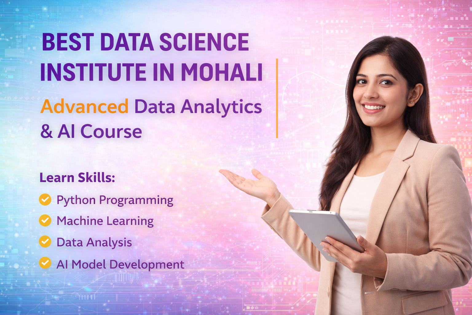 Best Data Science Institute in Mohali | Advanced Data Analytics & AI Course