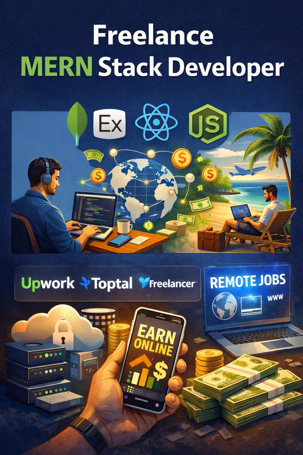 Freelance MERN Stack Developer: Earn from MERN Stack & Remote Jobs