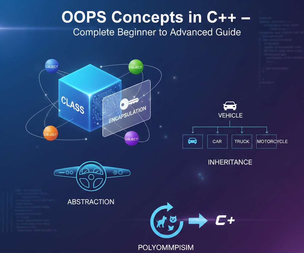 OOPS Concepts in C++ – Complete Guide | Techcadd Mohali