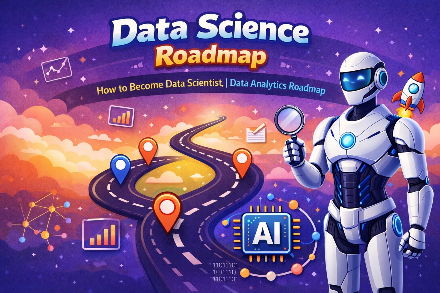 Data Science Roadmap: How to Become Data Scientist | Data Analytics Roadmap