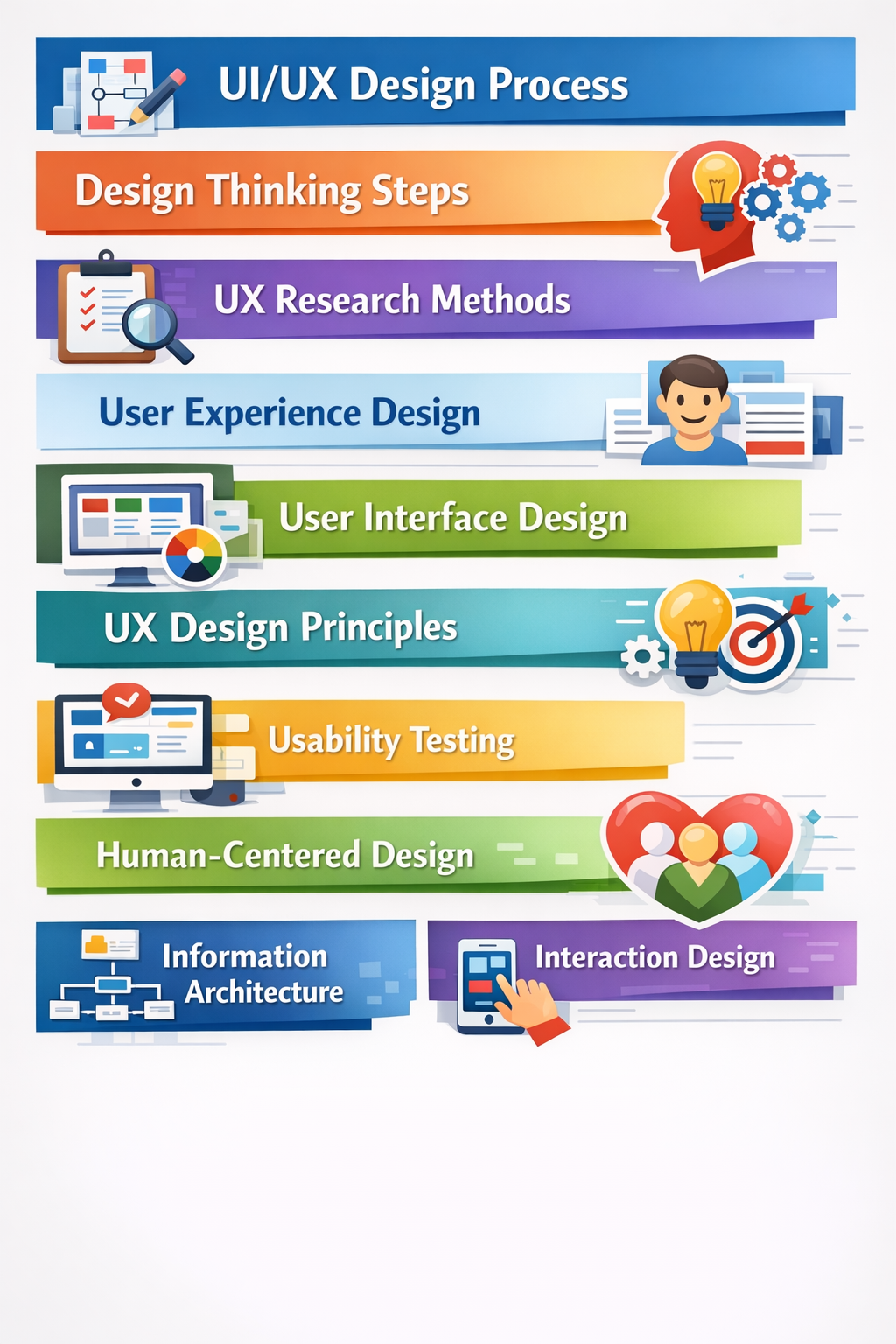UI UX Design Process in Mohali | Design Thinking Steps & UX Research Methods – Techcadd