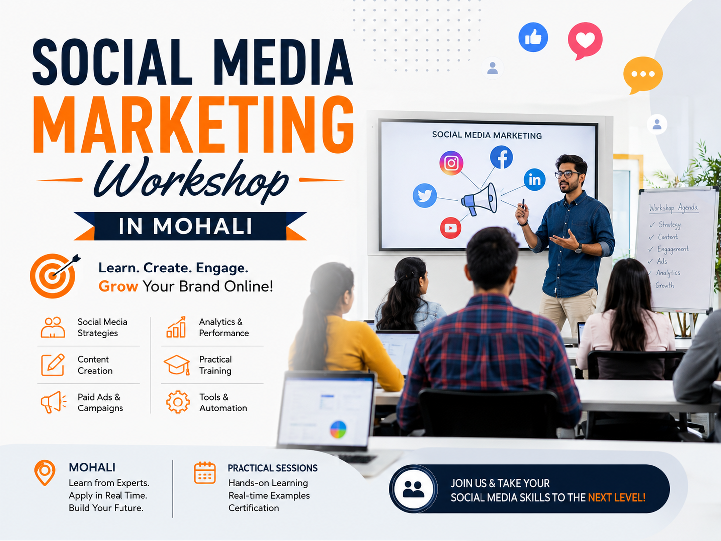 Social Media Marketing Workshop in mohali