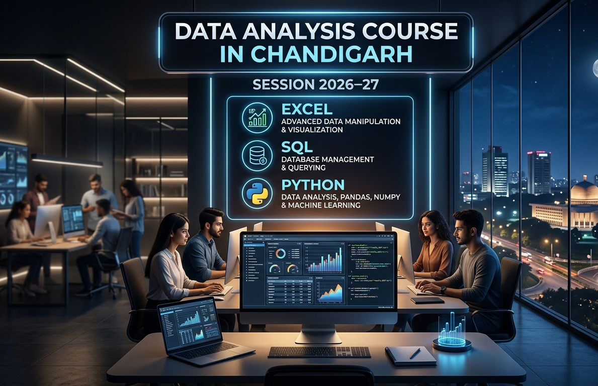 Data Analysis Course in Chandigarh — Excel, SQL, Python 2026–27