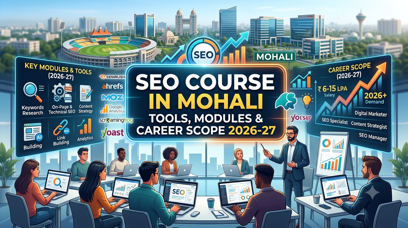 SEO Course in Mohali — Tools, Modules & Career Scope 2026–27 - Techcadd Blog