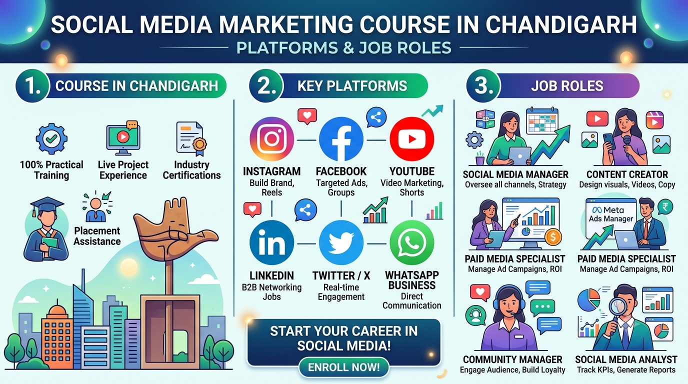 Social Media Marketing Course in Chandigarh — Platforms & Job Roles